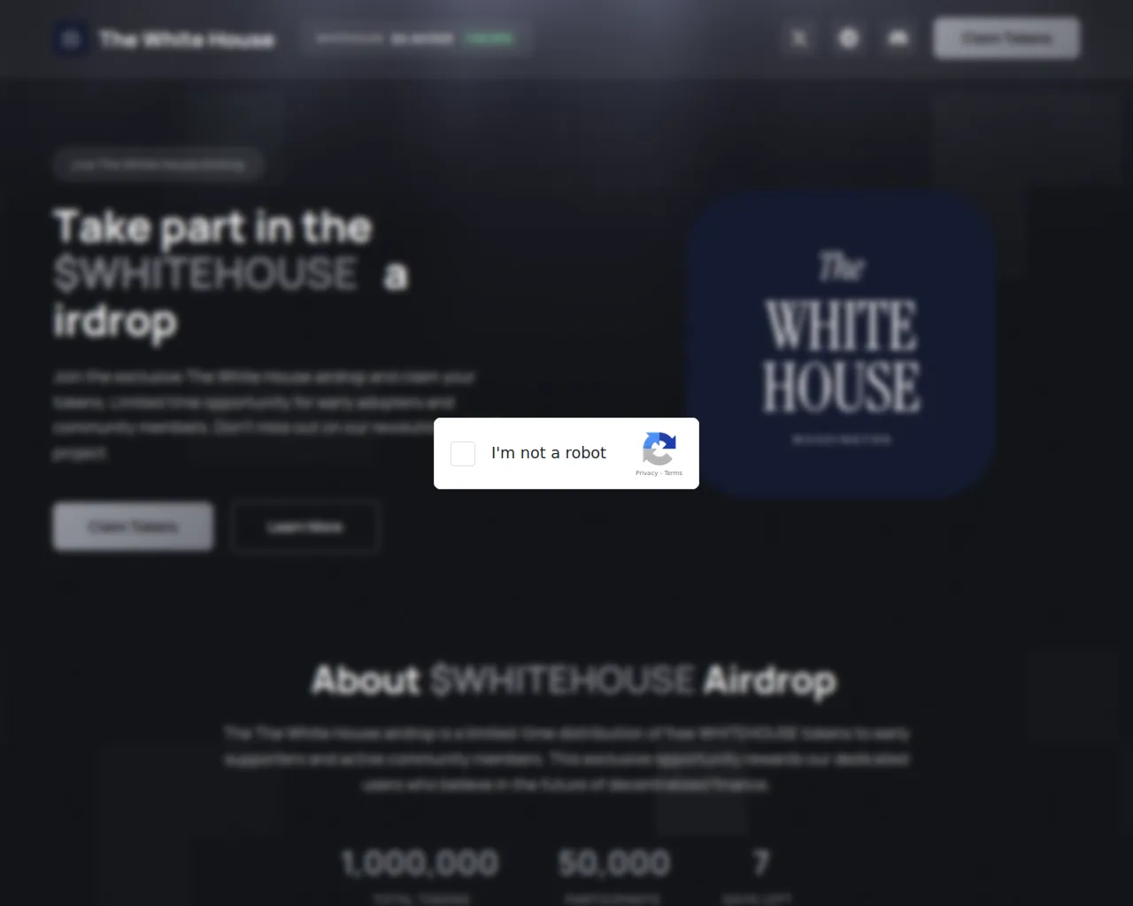 Screenshot of whousecoin.lat
