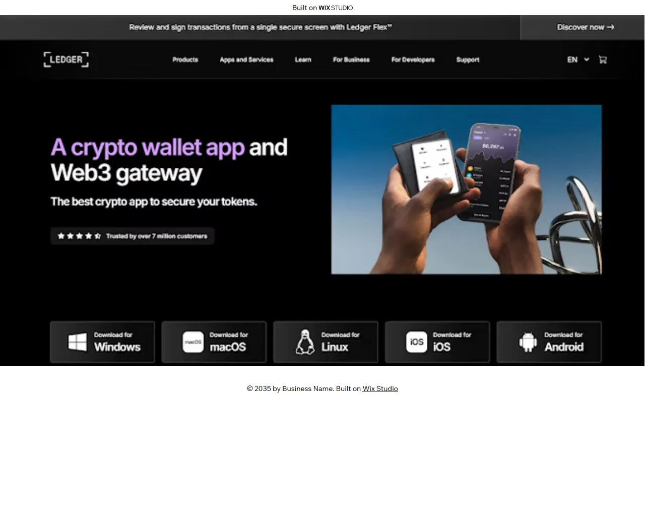 Screenshot of homestartapps.wixstudio.com