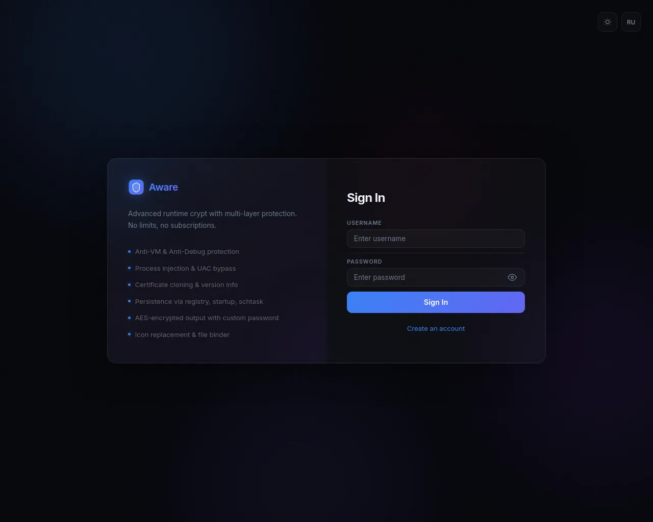 Screenshot of aware-cr1.com