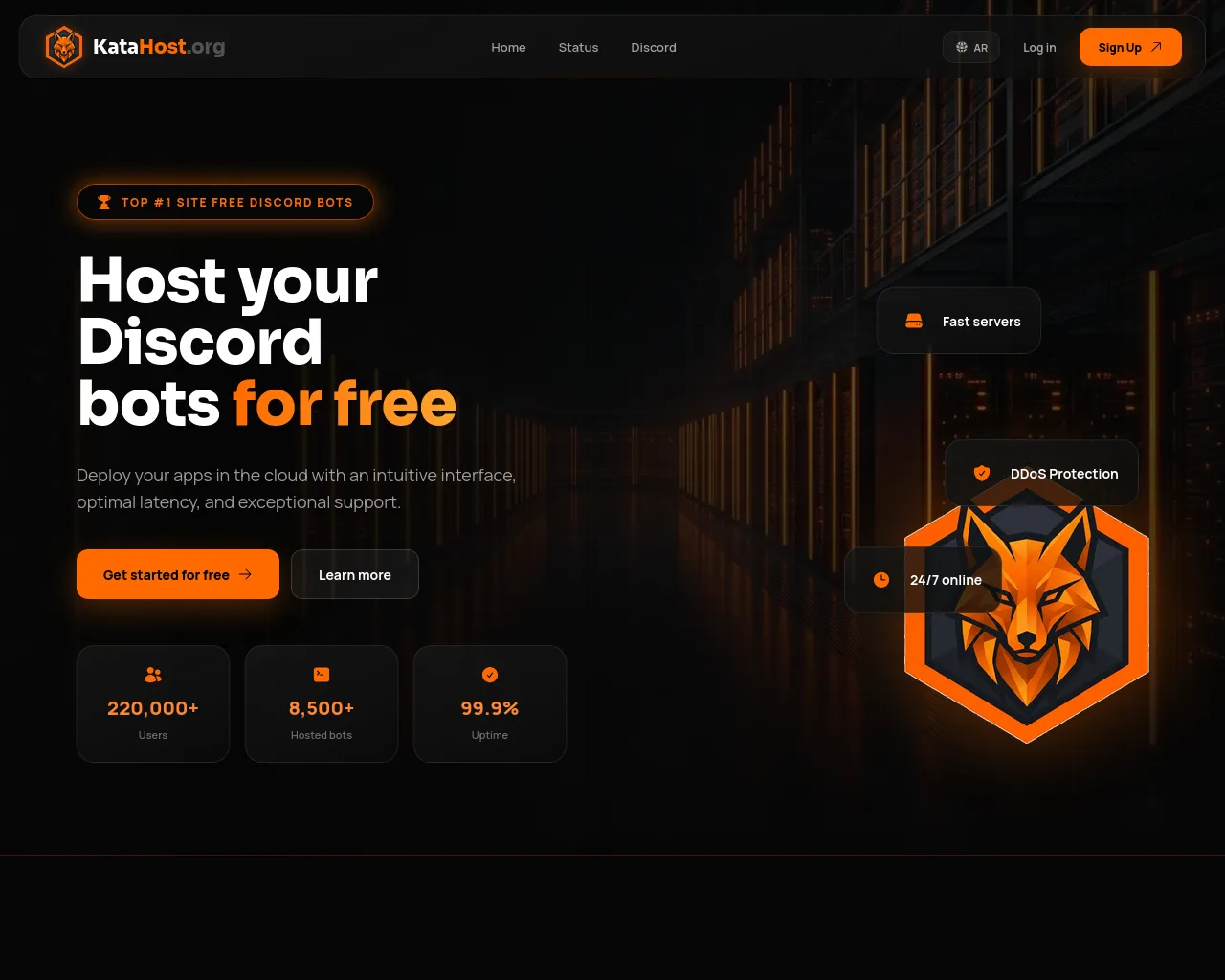 Screenshot of katahost.org