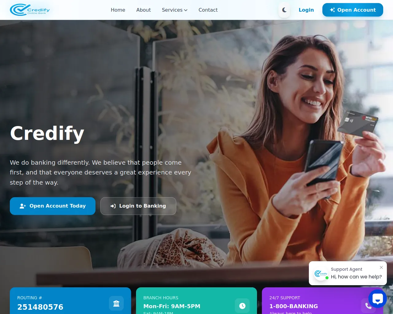 Screenshot of credifyonlinebnk.com