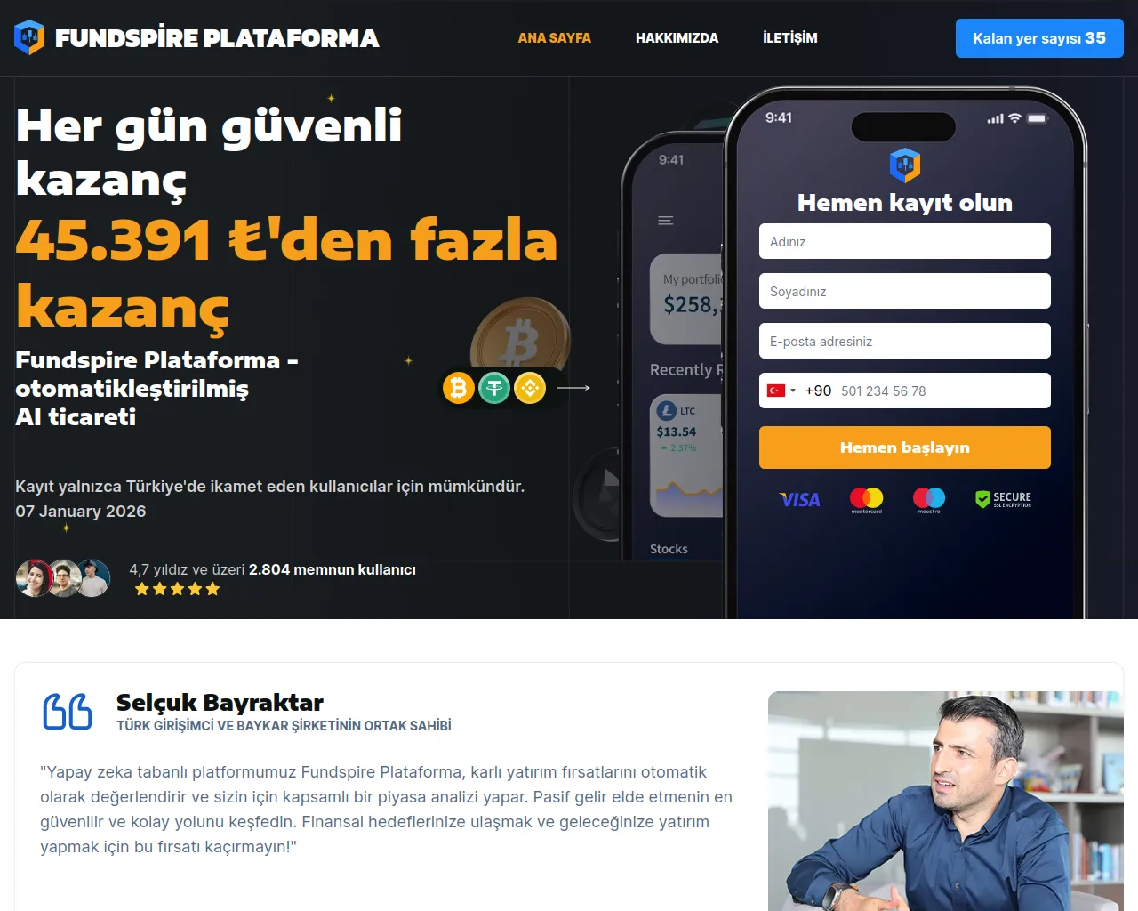 Screenshot of fundspireplataforma.org