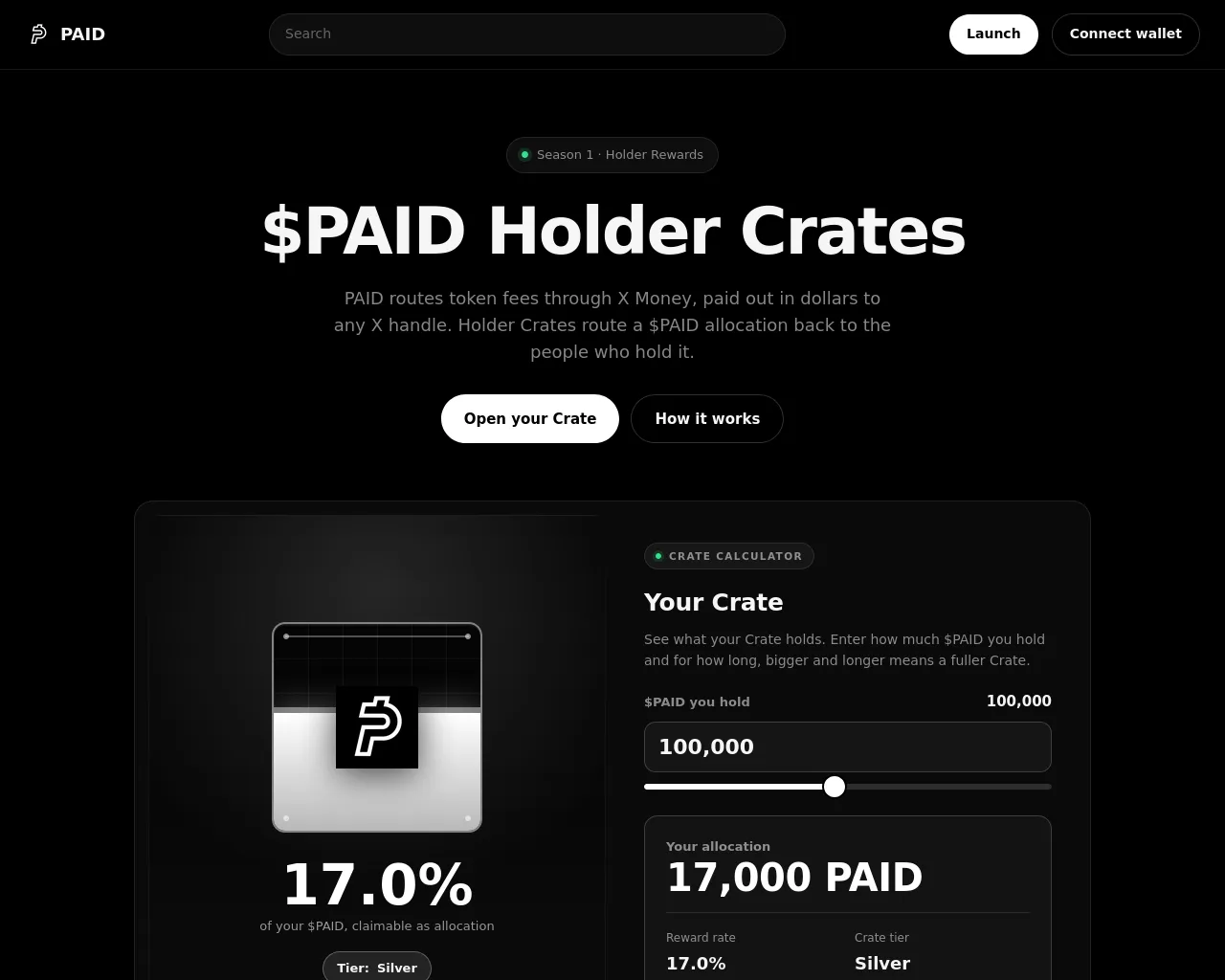 Screenshot of userpaid.app