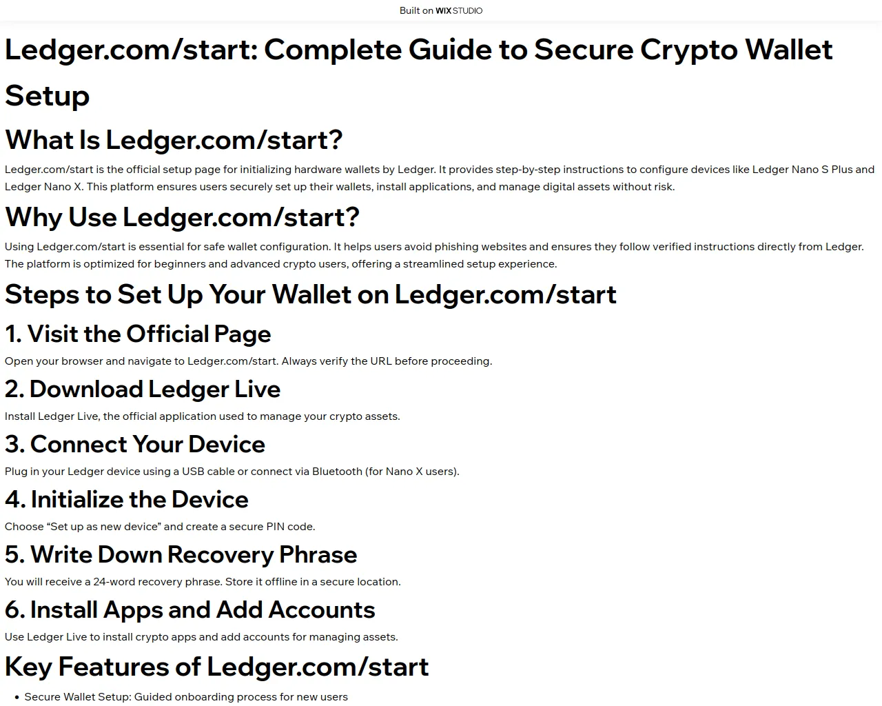 Screenshot of startlegercom.wixstudio.com