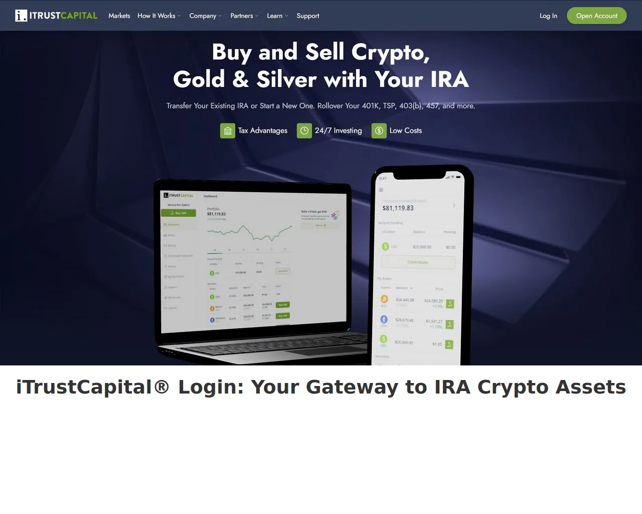 Screenshot of itrstcptlloggn.webflow.io