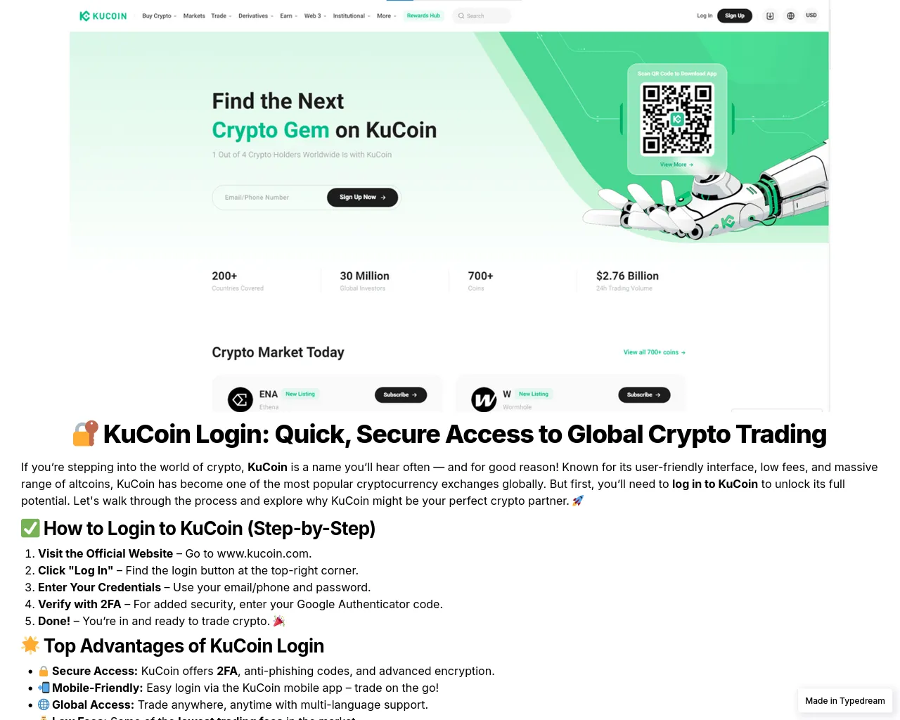 Screenshot of info-portal-kuoin.typedream.app