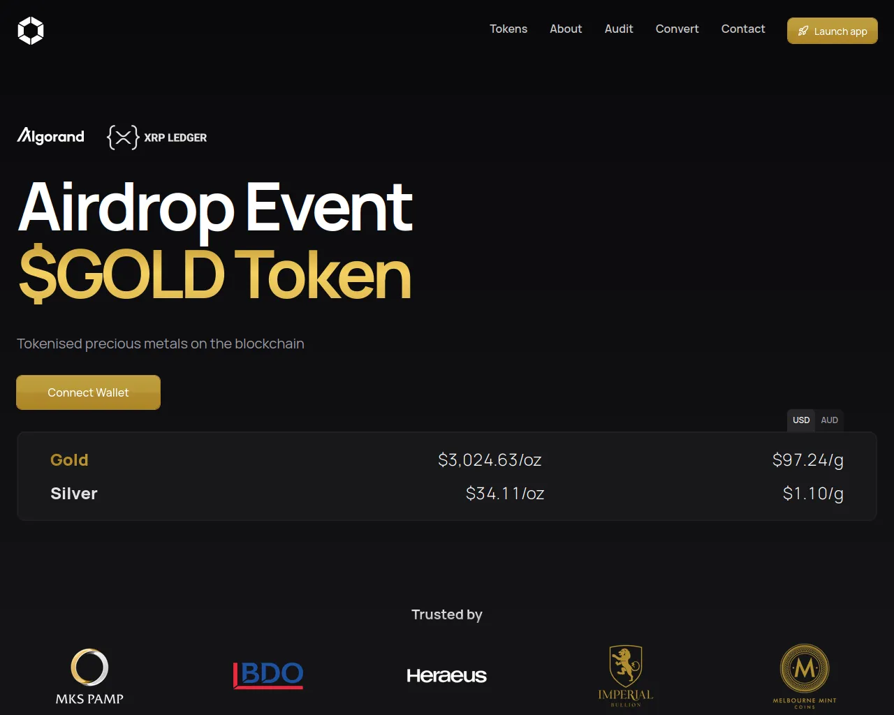 Screenshot of meld-gold.info