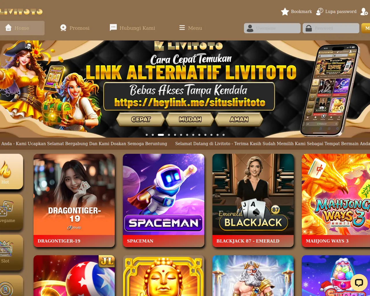 Screenshot of livi-toto.net