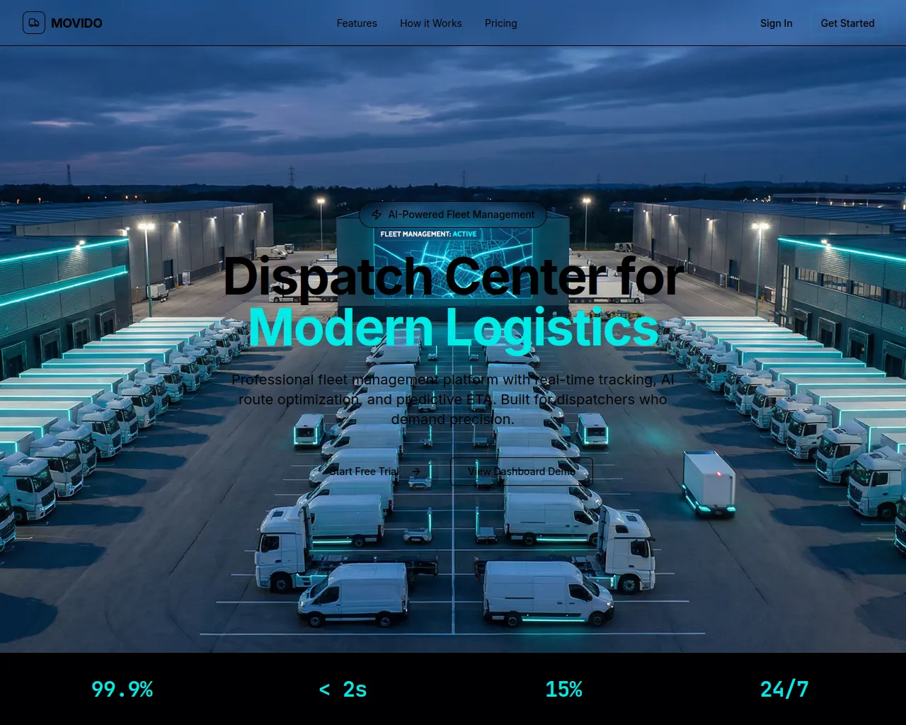 Screenshot of movidologistics.com