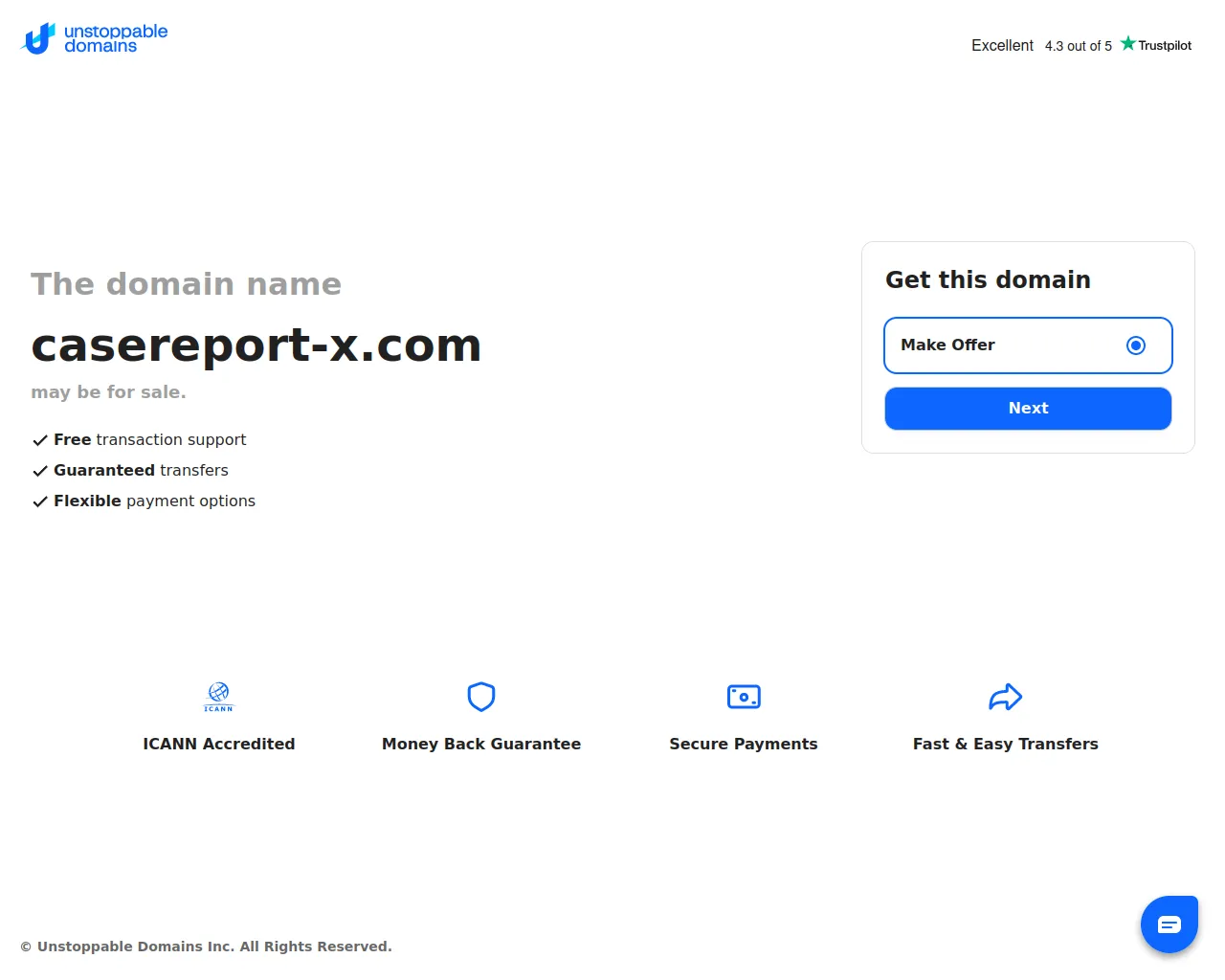 Screenshot of casereport-x.com