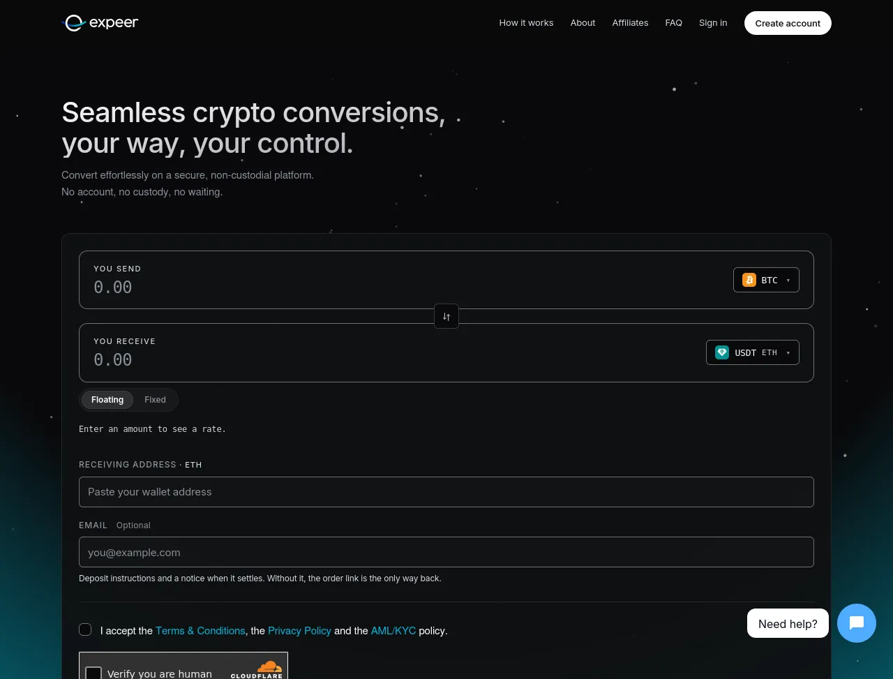 Screenshot of expeer.io