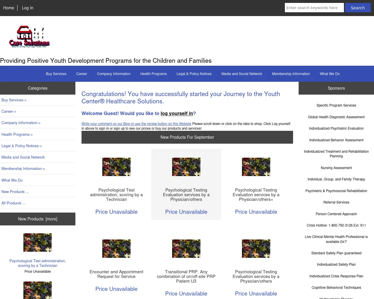 Screenshot of caresolution.org