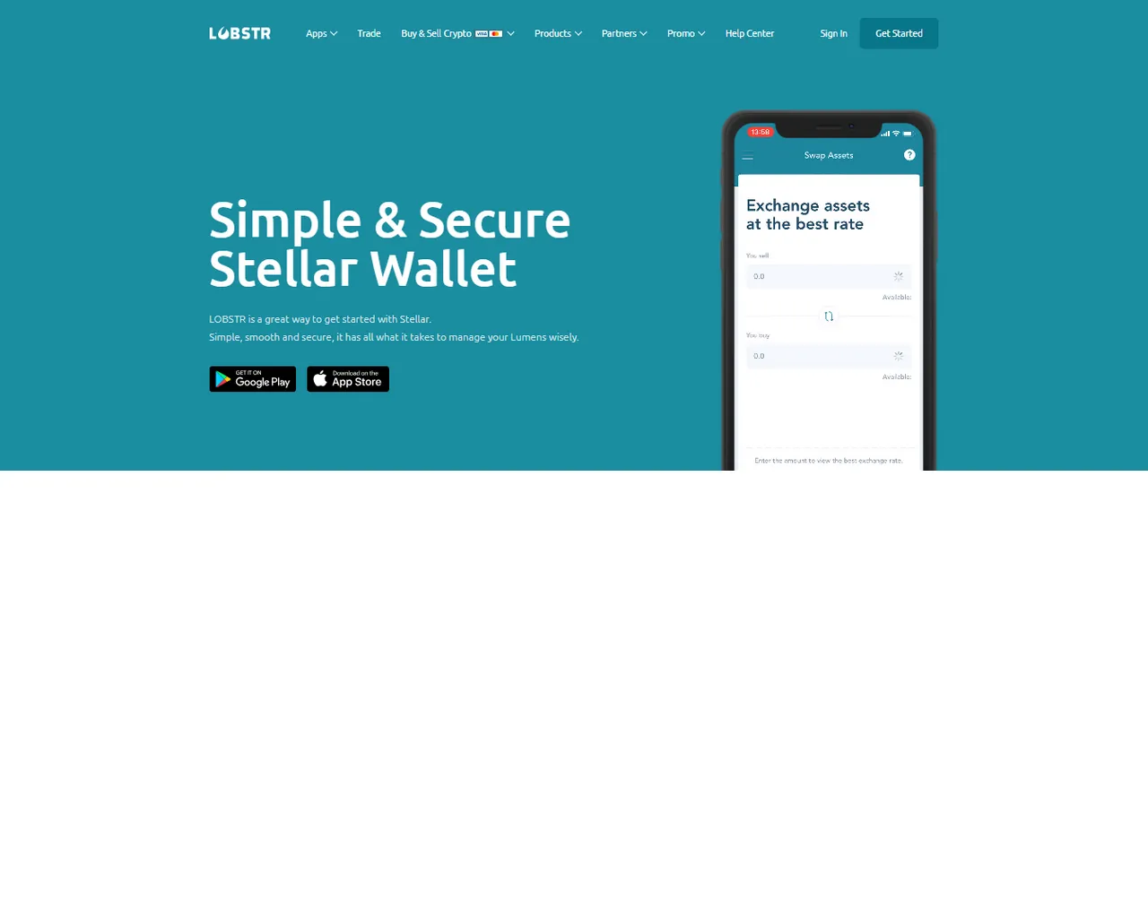 Screenshot of lobstrcoin-wallet.webflow.io