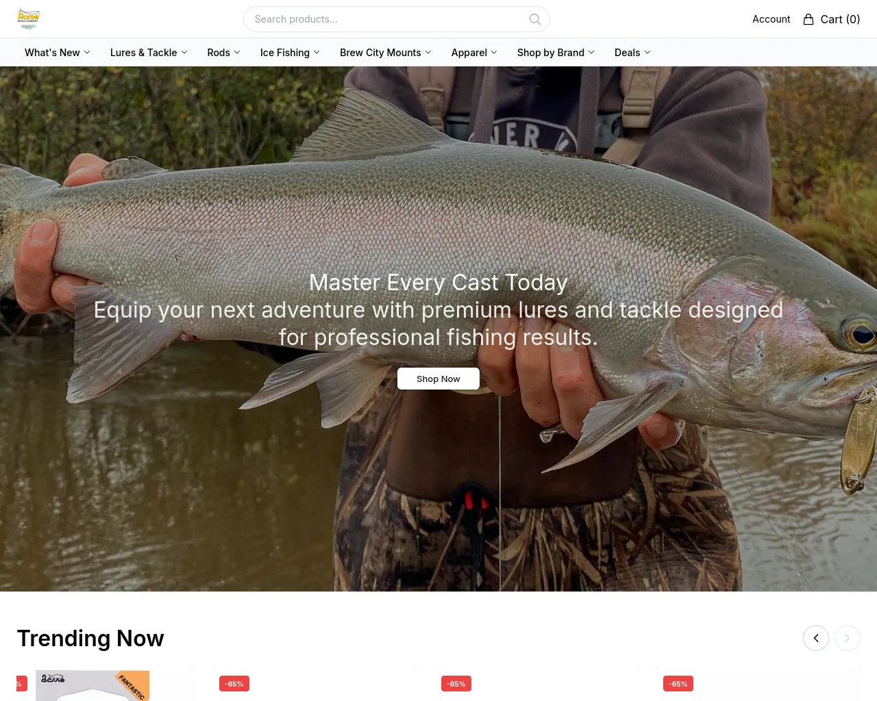 Screenshot of acmetackleco.shop