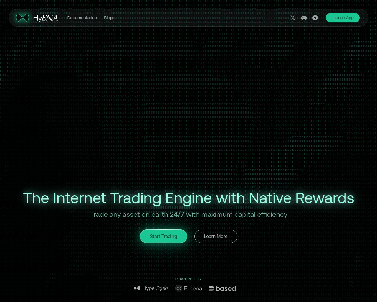 Screenshot of hyenea.trade