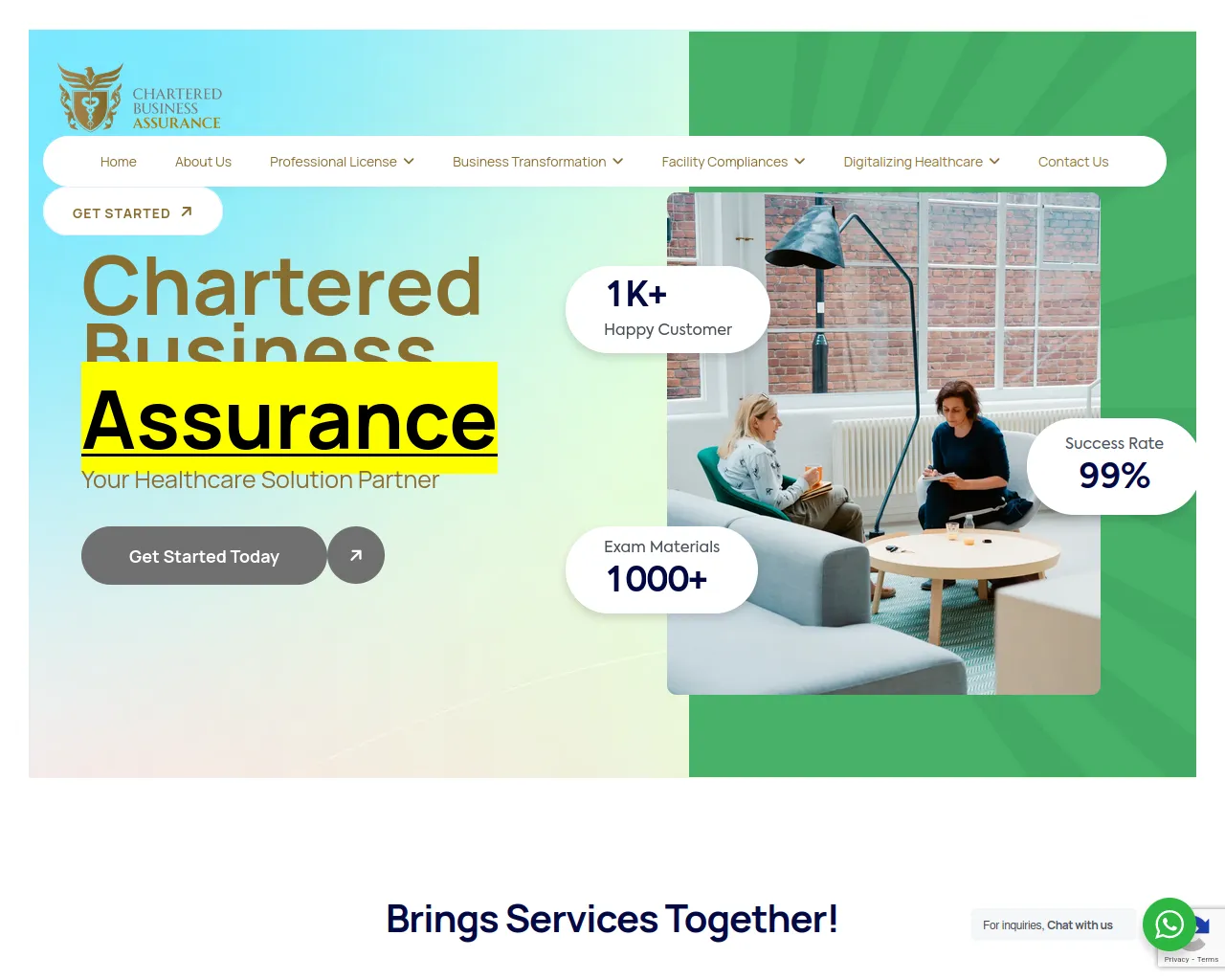 Screenshot of cbassurance.co.uk