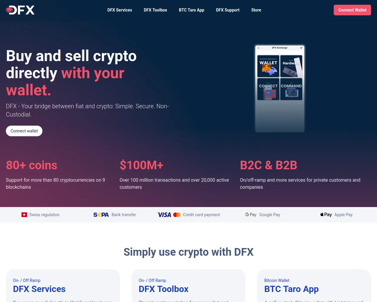 Screenshot of dfx-services.vercel.app