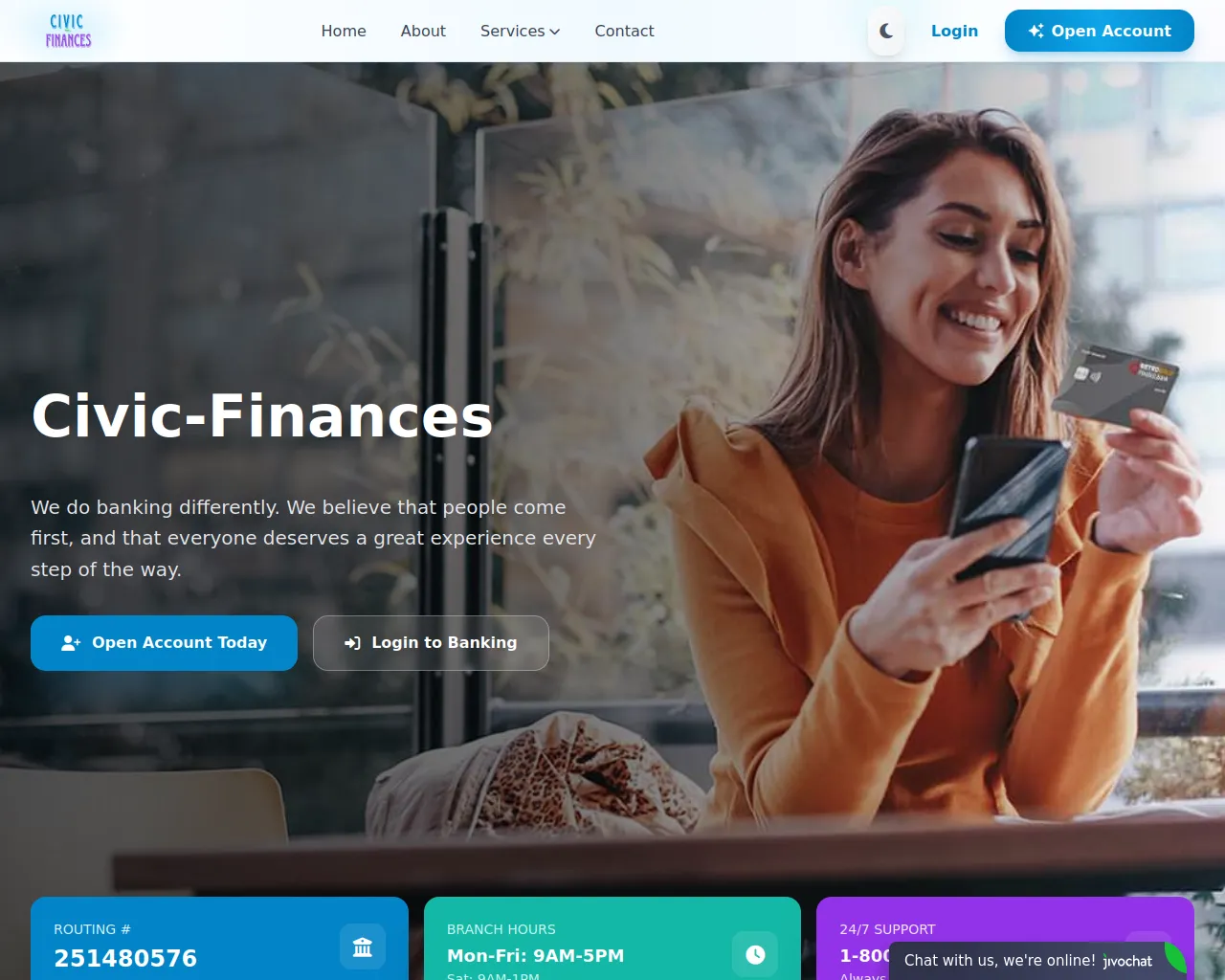Screenshot of civic-finances.com