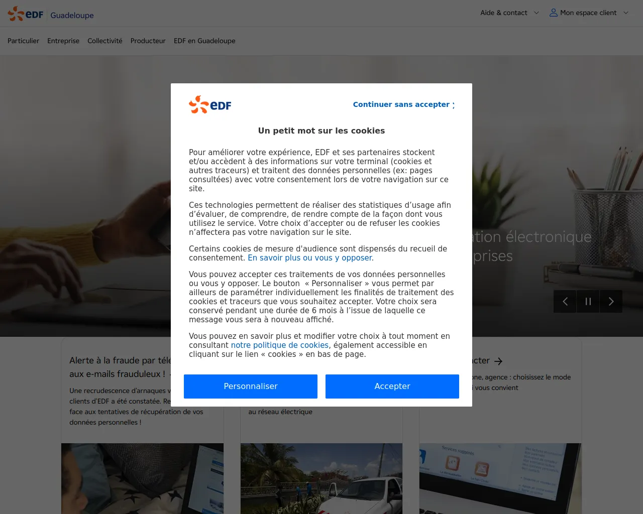 Screenshot of edf-energyservices.com