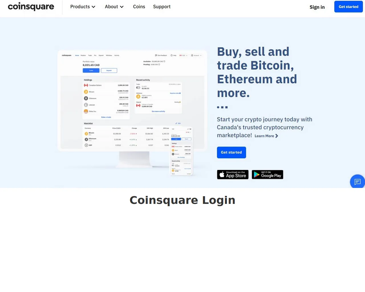 Screenshot of coinsquaareelogi.webflow.io