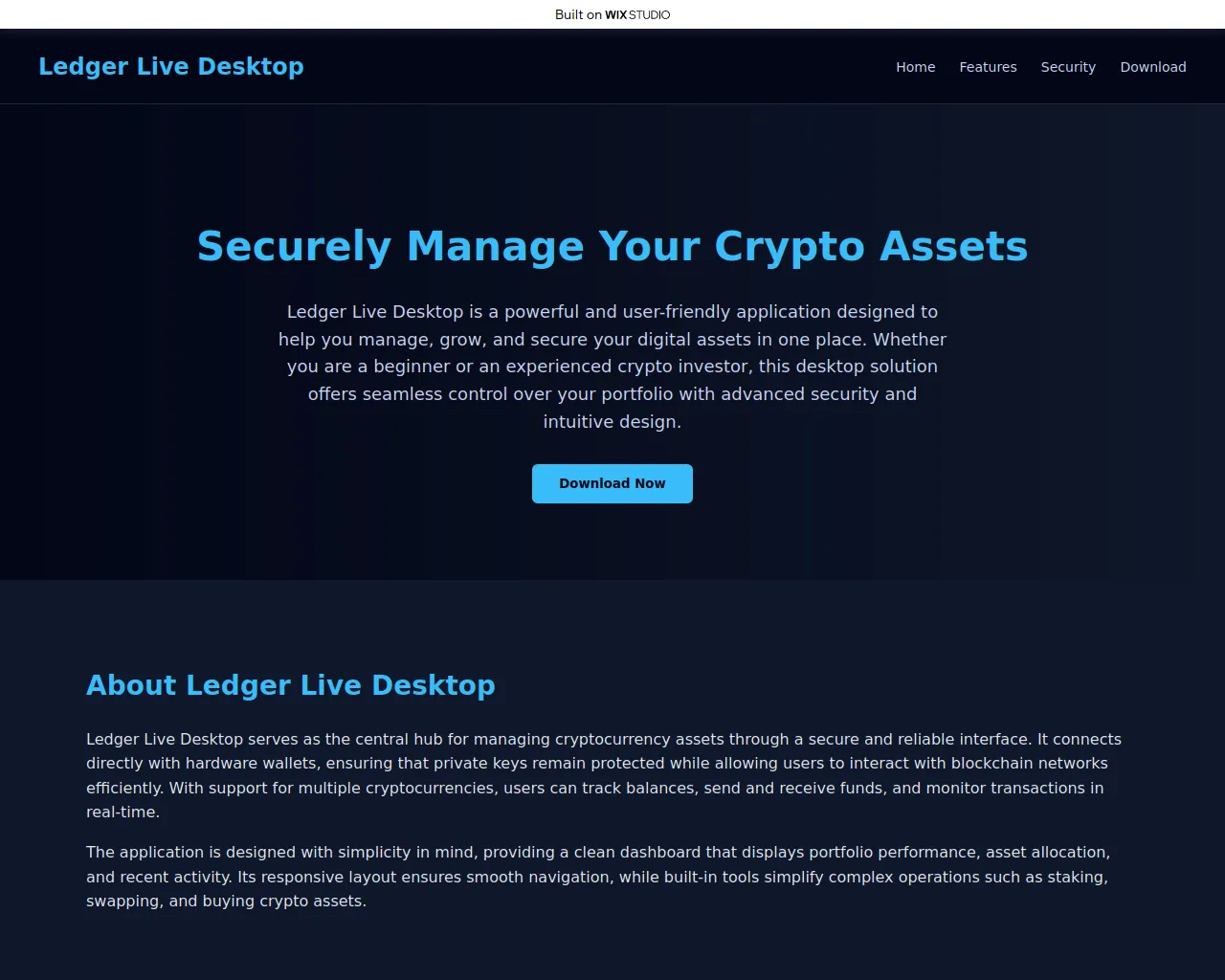 Screenshot of liveintro.wixstudio.com