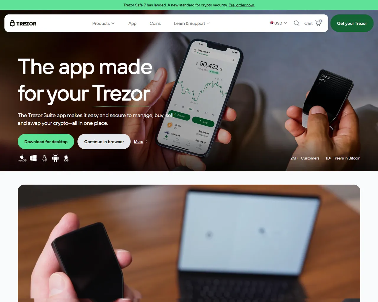 Screenshot of trezoriostart.stormkit.dev