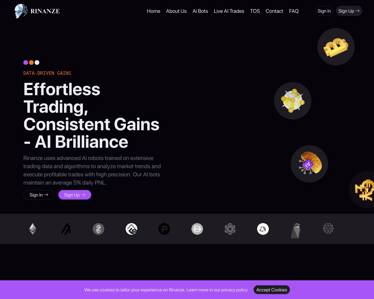 Screenshot of rinanze.com