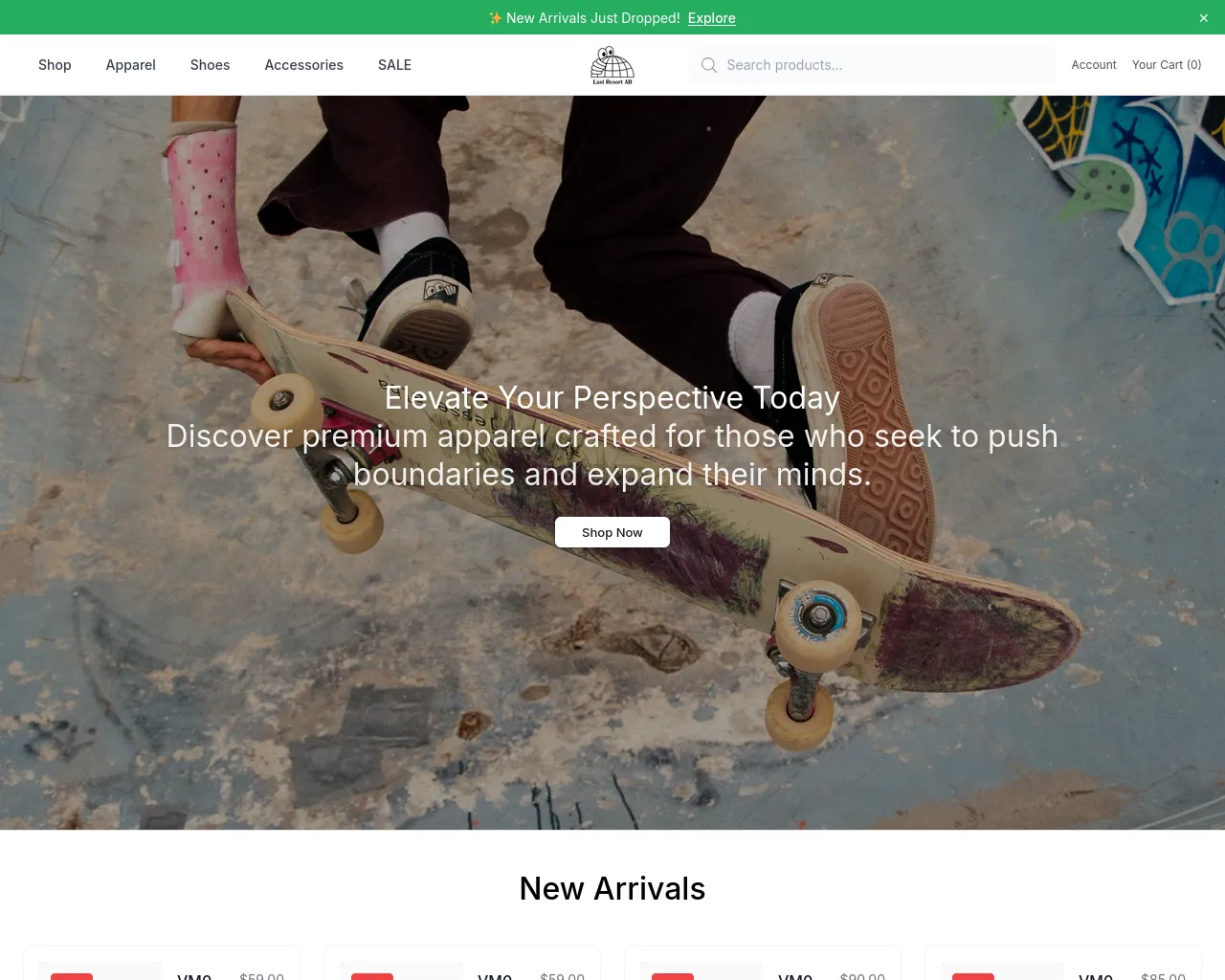 Screenshot of absk8.shop