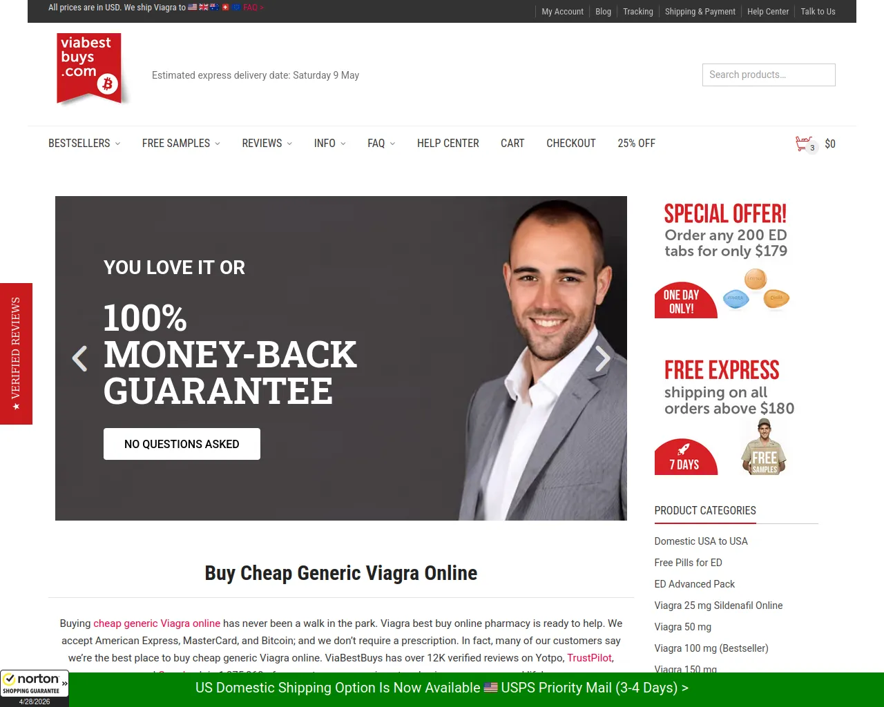 Screenshot of viagrabestbuy.com