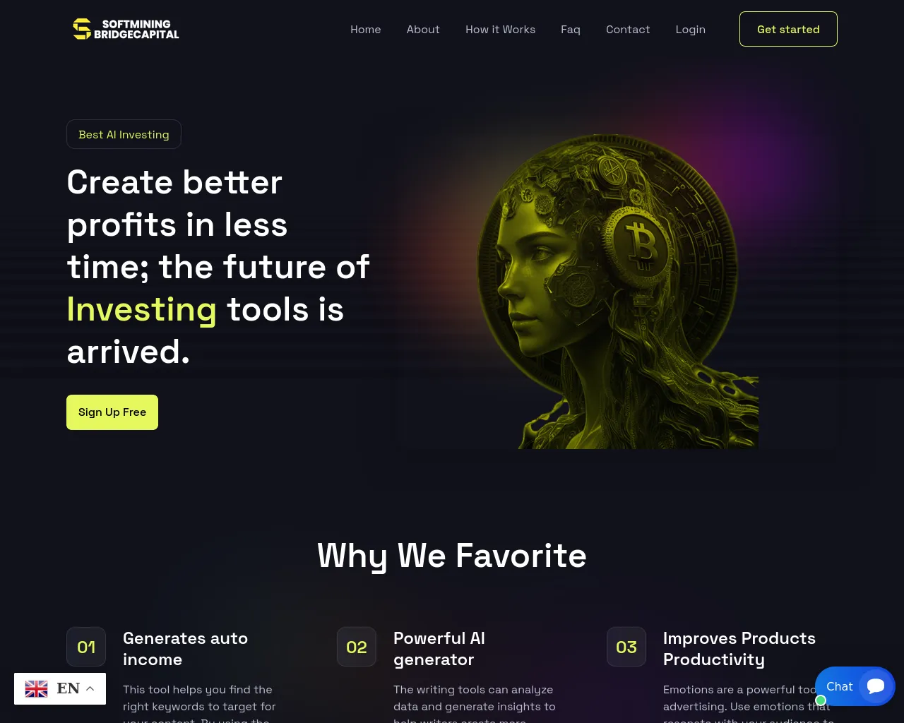 Screenshot of softmining-bridgecapital.com