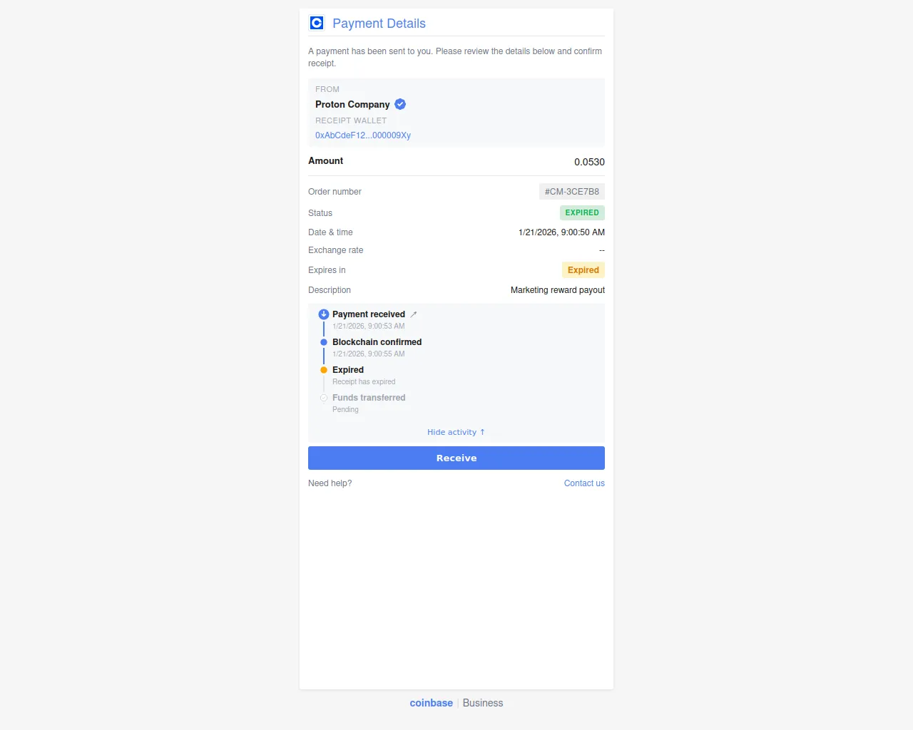 Screenshot of cb.payout-gateway.com