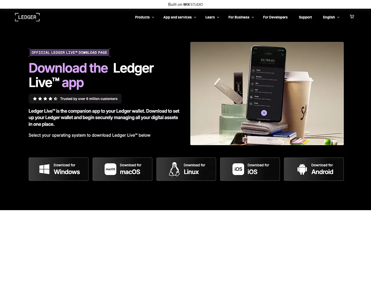 Screenshot of started-live-us.wixstudio.com