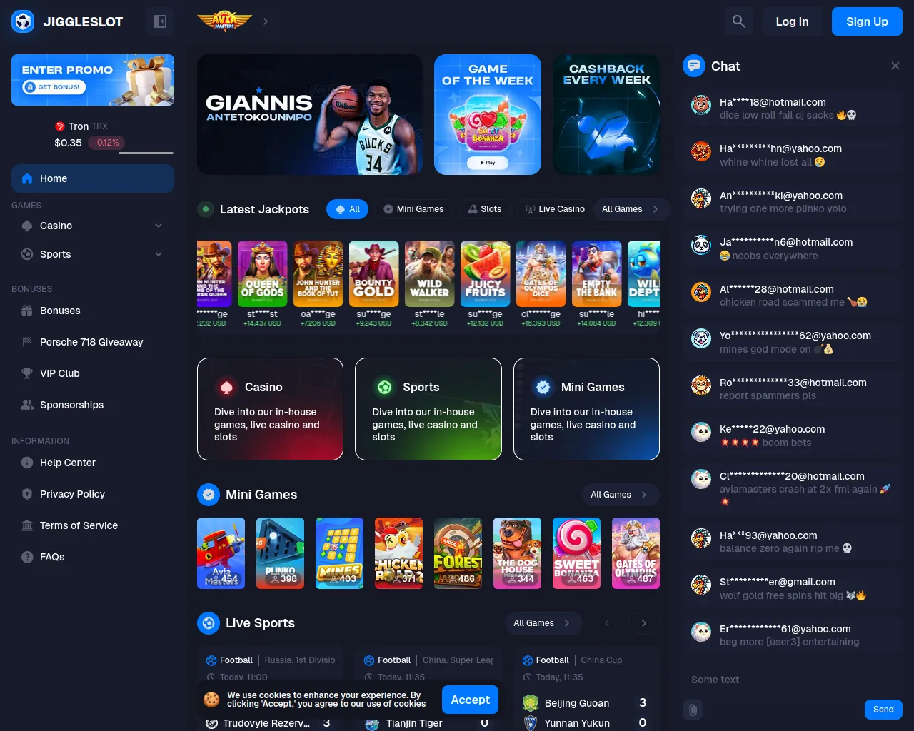 Screenshot of jiggleslot.com