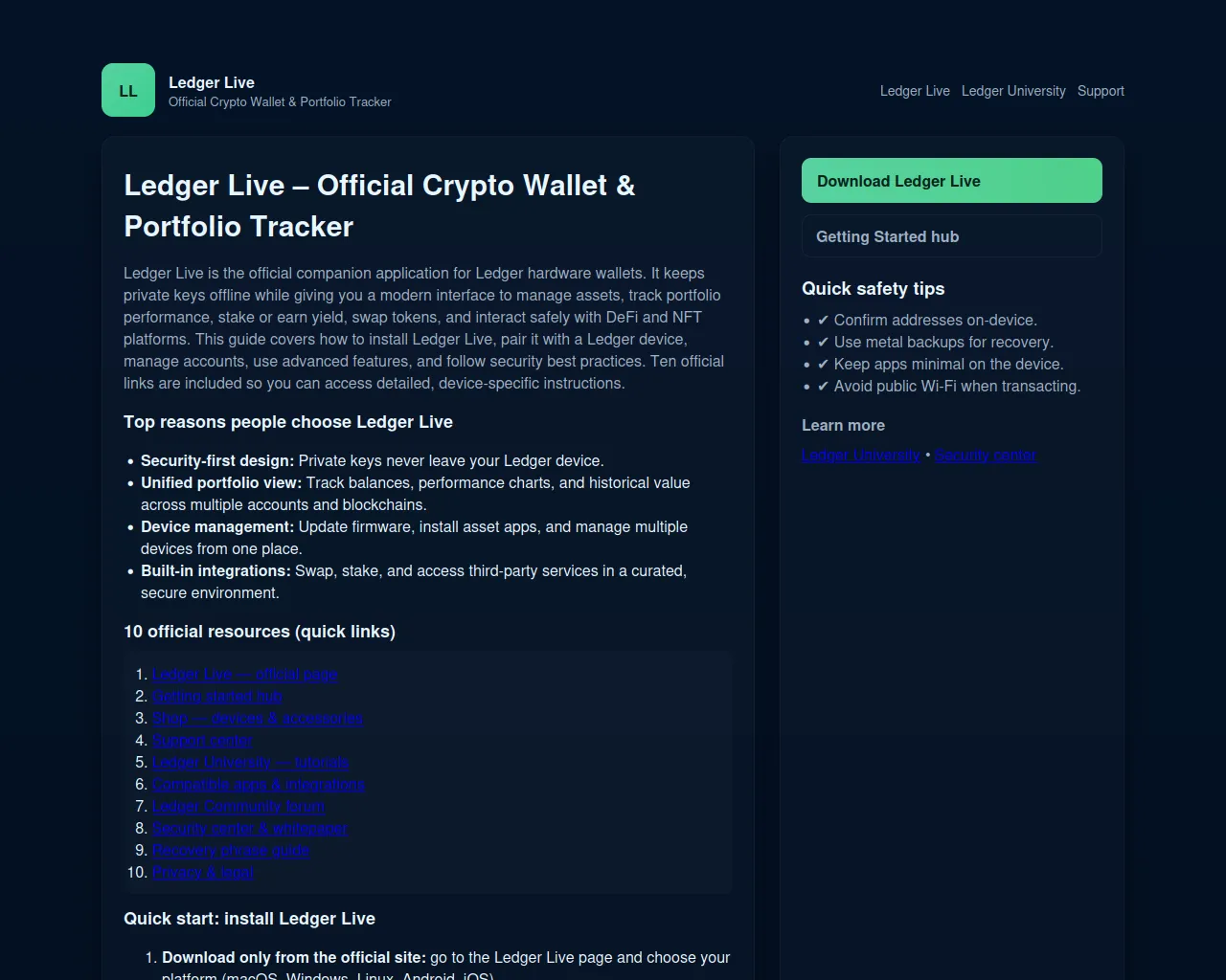 Screenshot of ledgrr-live-wallt.pages.dev