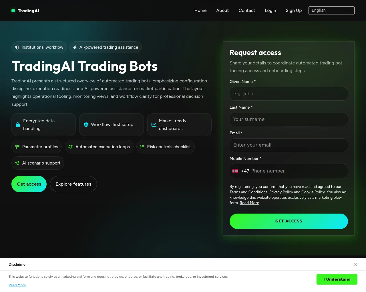 Screenshot of tradingai-app.click