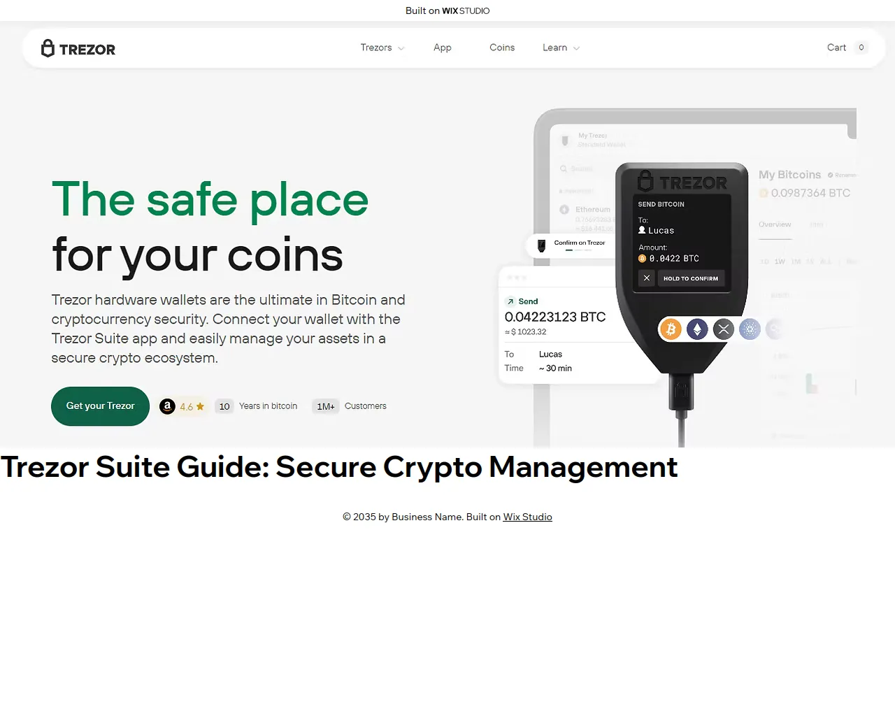 Screenshot of suitetrezoo-eng.wixstudio.com