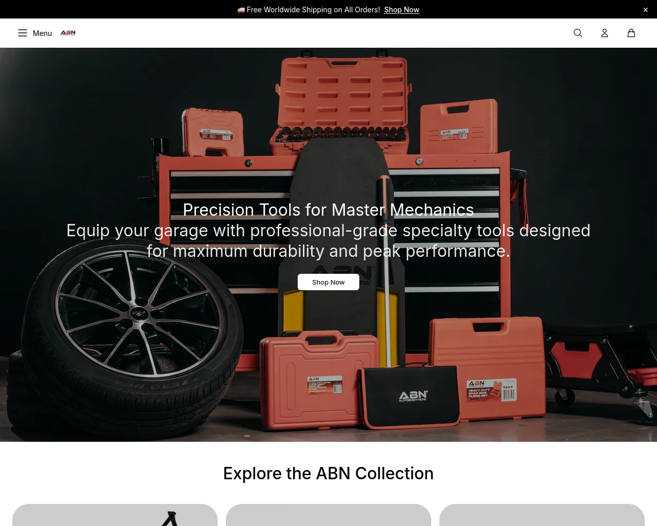 Screenshot of abnstore.shop