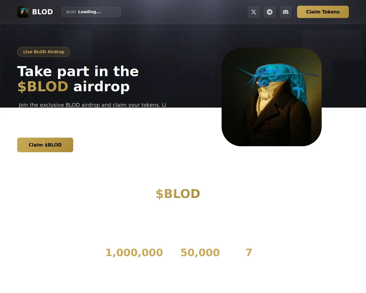 Screenshot of claim-blod.pages.dev