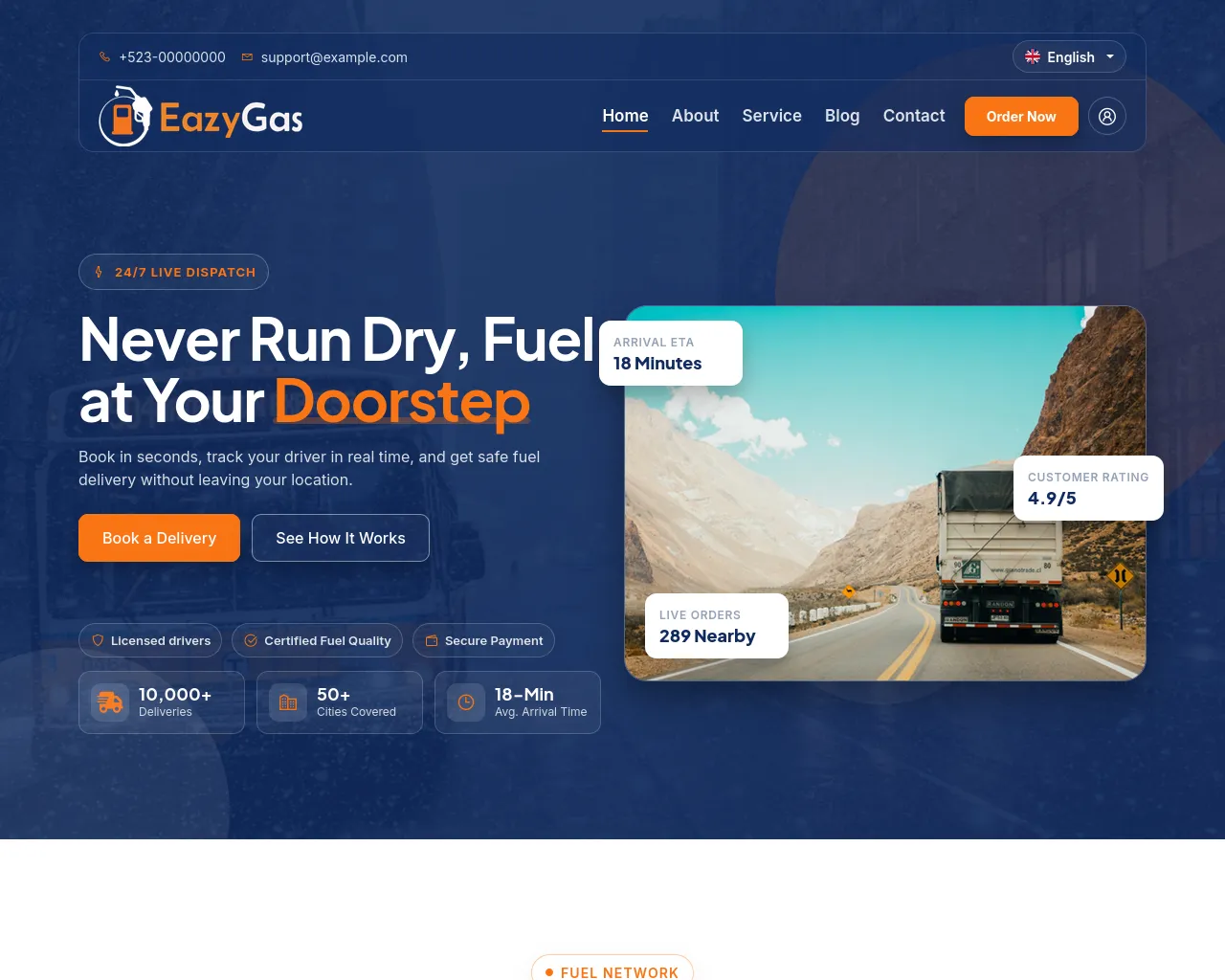 Screenshot of eazygas.best