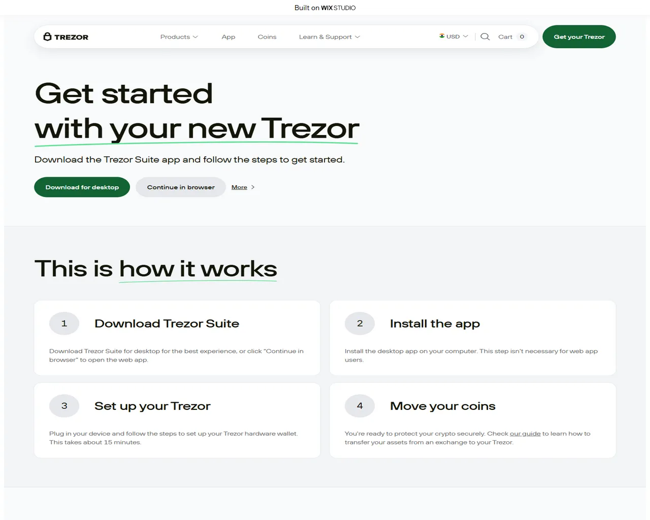 Screenshot of trezoapps-page.wixstudio.com