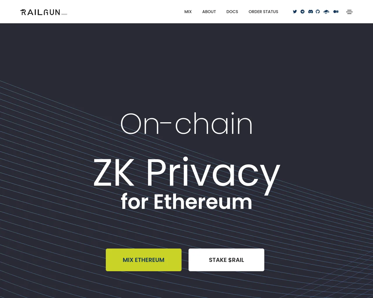 Screenshot of railguun.org