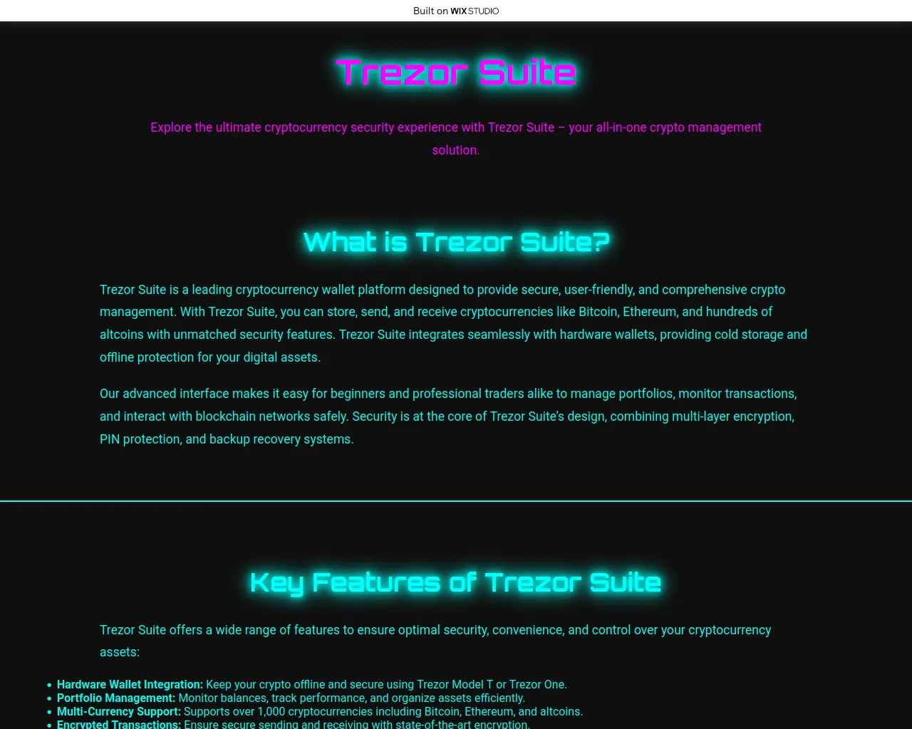Screenshot of learnsuites.wixstudio.com