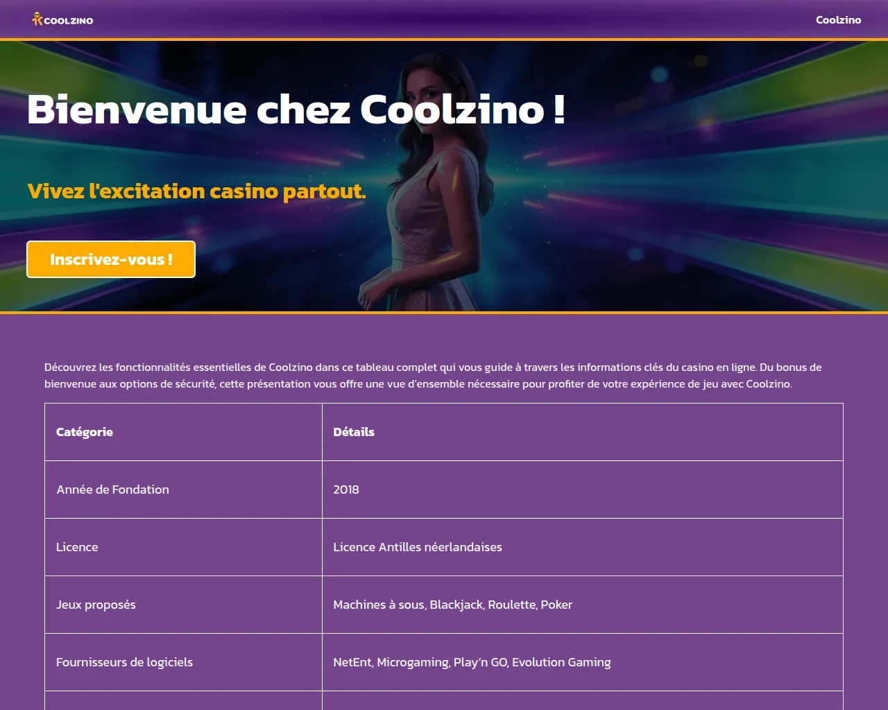 Screenshot of coolzino-enligne.com
