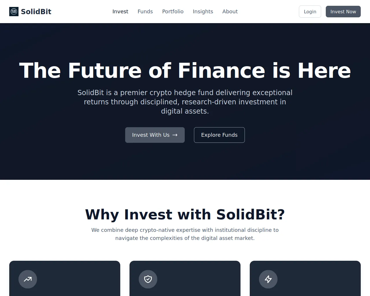 Screenshot of solidbitcapital.xyz