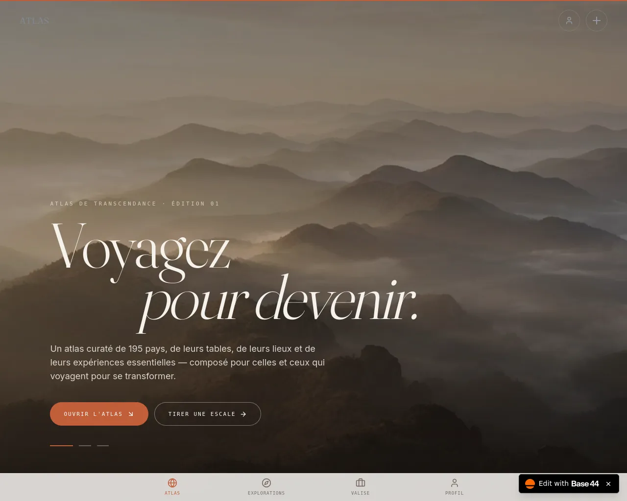 Screenshot of atlas-de-transcendance.com