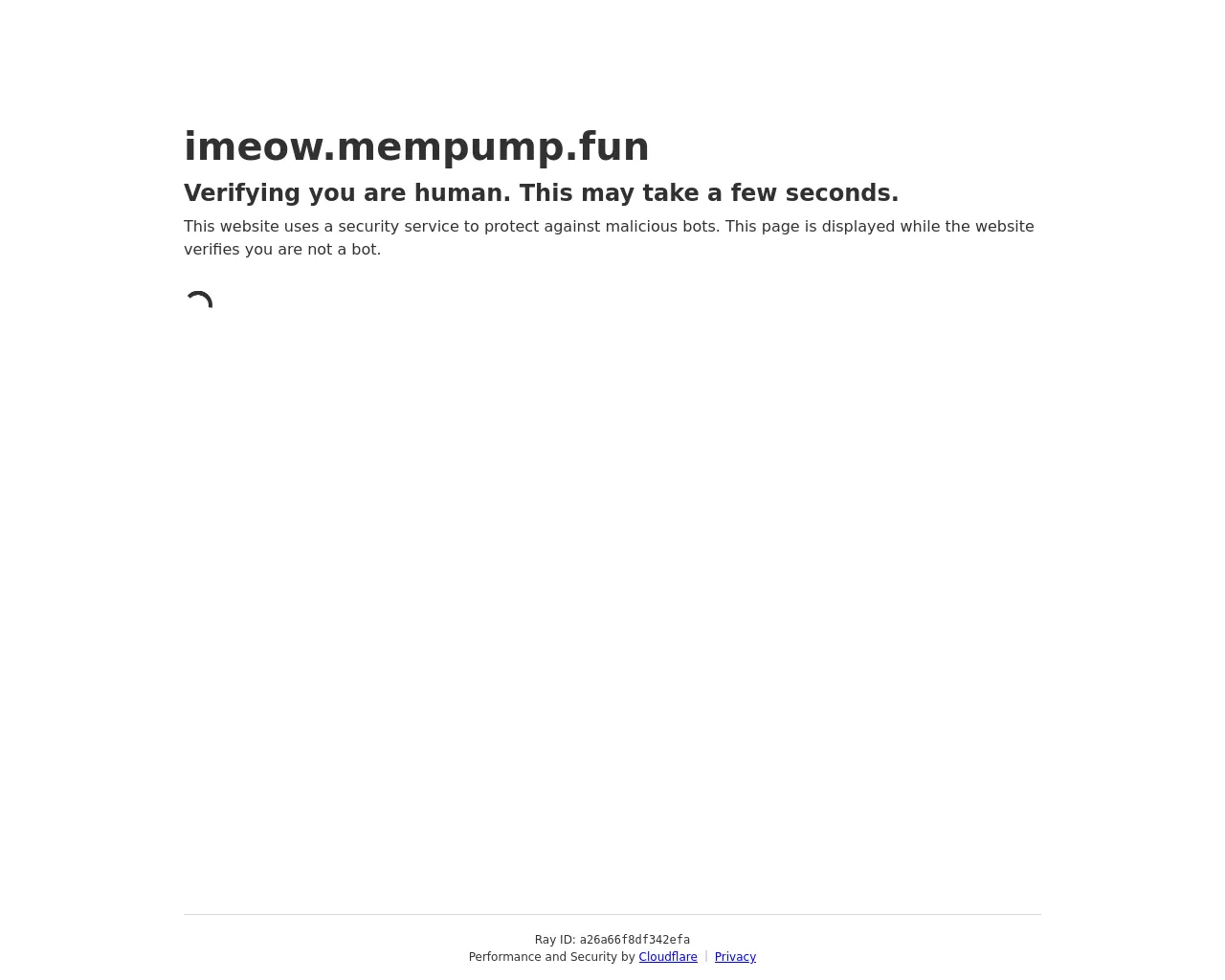Screenshot of imeow.mempump.fun