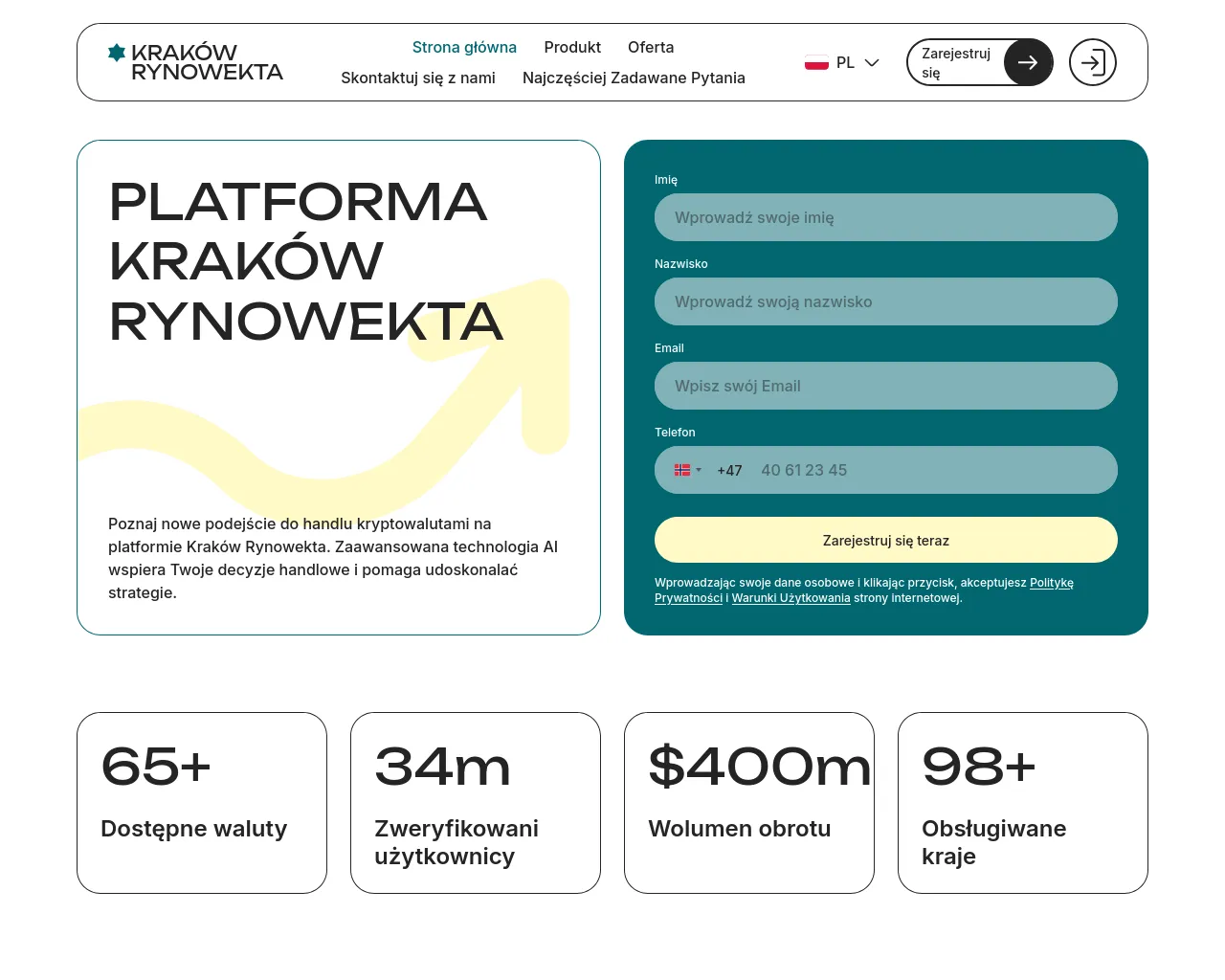 Screenshot of krakow-rynowekta.com