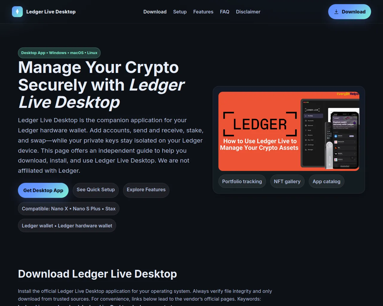 Screenshot of homepage-ledgar-desktop.pages.dev