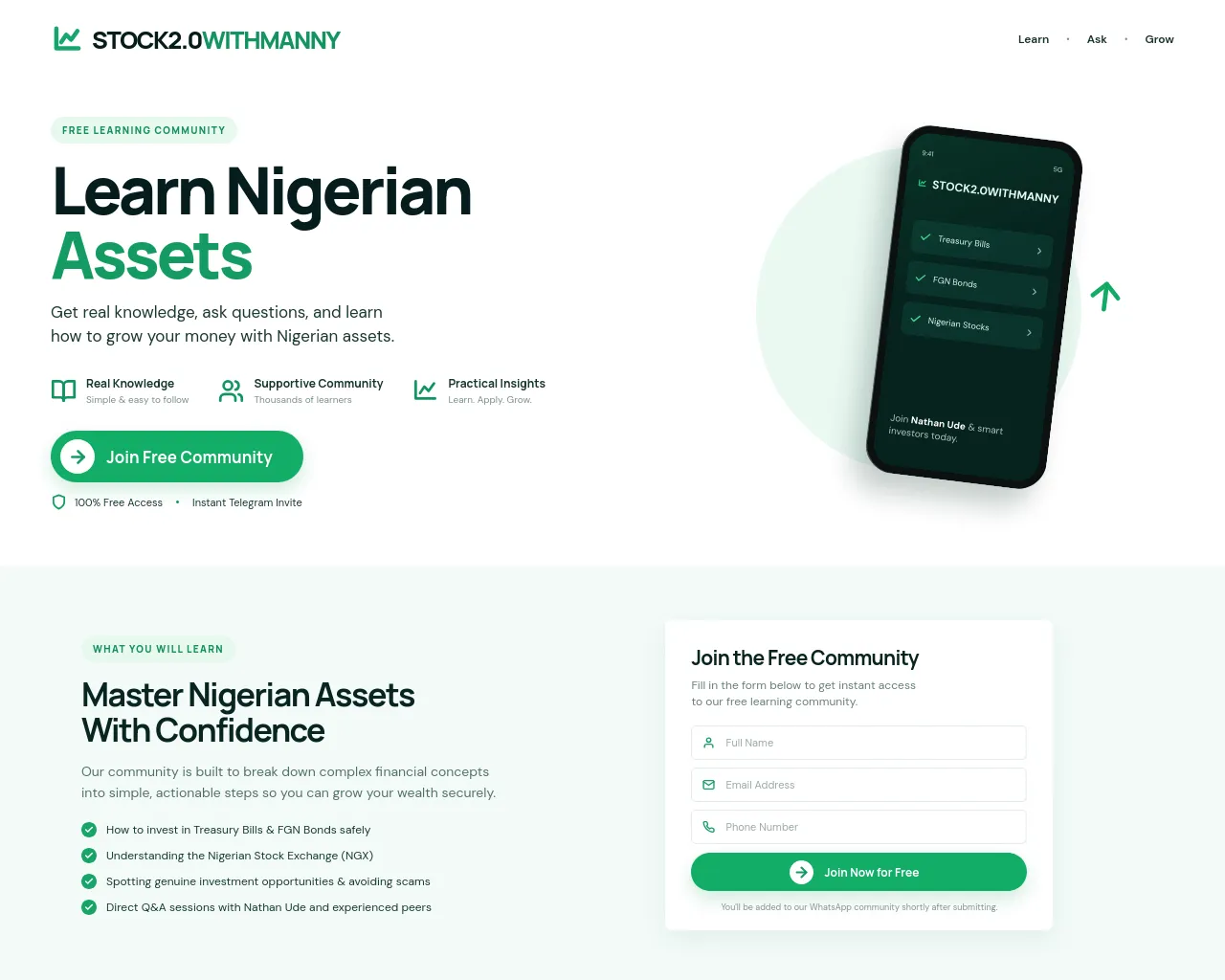 Screenshot of stocksupdatewithmanny.live