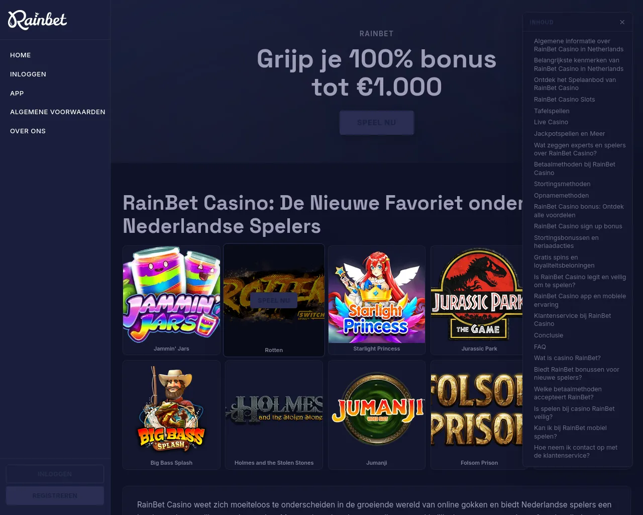 Screenshot of rainbet-casinos-netherlands.com